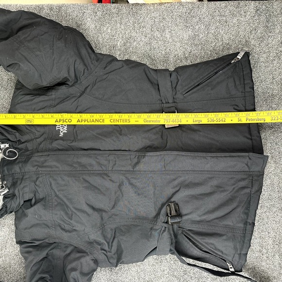 Womens Size‎ Large North Face Goose Down Black 550 Belted Puffer Jacket - Picture 9 of 11